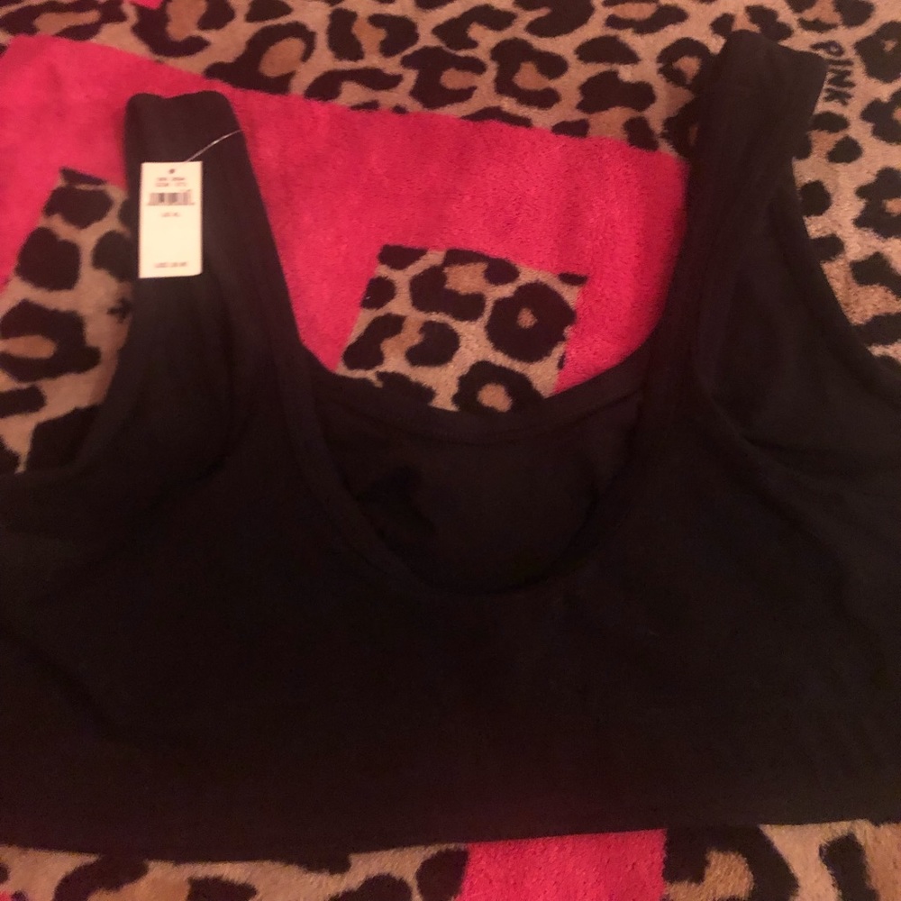 💎NWT AERIE BLACK COTTON SCOOP BRALETTE💎 - Picture 12 of 15